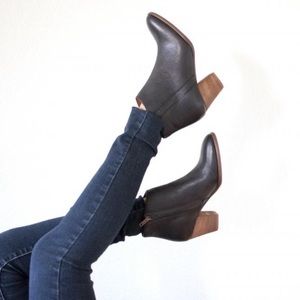 MADEWELL The Billie Black Ankle Leather Boot